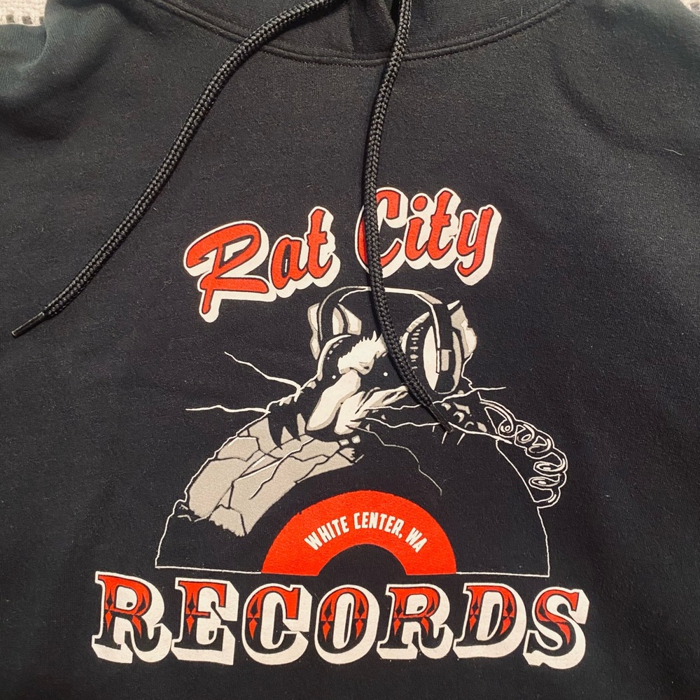 Rat City Records Vintage Hoodie View 2